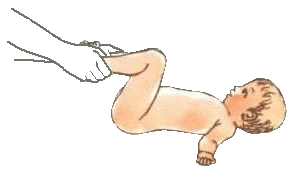 Ребенок до года. Гимнастика. Разгибание и сгибание ног